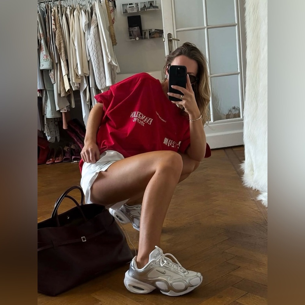 Nike 💅✨ Air Max Muse Y2K Runner White Metallic Silver Shoes FV1920-100 7.5 9 9.5 - Picture 6 of 14